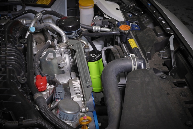 Subaru WRX Coolant Overflow Tank - Perrin Performance - Neon Yellow - `02-`25